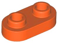 LEGO onderdeel Plaat, Rond 1 x 2 met Open Studs 35480