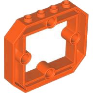 LEGO onderdeel Panel 1 x 6 x 4 1/3 with Window and 4 Pin Holes 49699