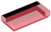 LEGO part Tile 1 x 2 with Black Stripe Pattern (3069pb1093)