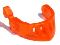 LEGO part Minifigure, Visiera Appuntita con Griglia Facciale e Antenna 22394