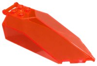 LEGO part Windscreen 10 x 4 x 2 1/3 Canopy Pointed with Bar Handle 27165