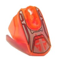 LEGO onderdeel Hero Factory Armor with Ball Joint Socket - Size 4 with Beast Pattern (Fangz) 90640pb002