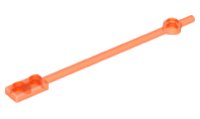 LEGO onderdeel Bar  12L with 1 x 2 Plate End Hollow Studs and 1 x 1 Round Plate End 99784