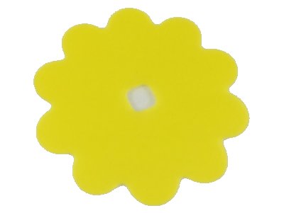 LEGO part Clikits, Icon Accent Rubber Flower 10 Petals 7 1/4 x 7 1/4 (46471)