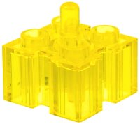 LEGO part Brick, Modified 2 x 2 with Channels and Top Peg 47117