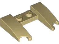 Coin 3 x 4 x 2/3 Courbe avec Découpe en beige, numéro de pièce LEGO 11291