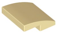 LEGO part Brick Curved 2 x 2 x 2/3 15068