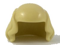 LEGO part Minifigur, Haar Männlich Glatze Oben 15491