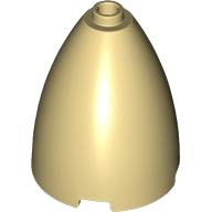 LEGO part Cone 3 x 3 x 3 (Elliptic Paraboloid) with Internal Axle Hole 1744
