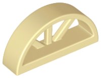 LEGO part Fenêtre 1 x 4 x 1 2/3 avec Sommet Arrondi à Rayons 20309