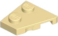 Wedge, Plaque 2 x 2  Left en beige, numéro de pièce LEGO 24299