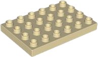 Duplo, Plate 4 x 6, LEGO onderdeelnummer 25549