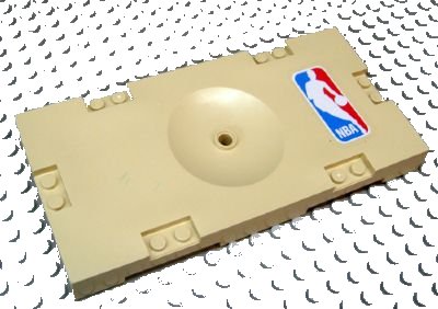 LEGO part Sports Field Section 8 x 16 with NBA Logo Pattern (Sticker) - Sets 3432 / 3433 (30489pb03)
