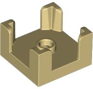 LEGO onderdeel Container, Doos 2 x 2 x 1 Half met Stud en 4 Hoeksteunen 3131