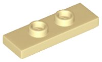 LEGO part Placa, Modificada 1 x 3 con 2 Botones (Doble Jumper) 34103