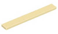 LEGO part Tile 1 x 8 with Groove 4162