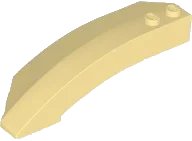 Biseau 8 x 3 x 2 Ouvert Droite en beige, numéro de pièce LEGO 41749
