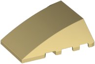 LEGO part Brick Wedged, Curved 4 x 4 No Top Studs 47753