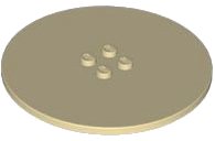 LEGO part Tile, Round 8 x 8 with 4 Studs in Center 6177