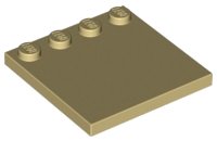LEGO part Plate Special 4 x 4 with Studs on One Edge [Plain] 6179
