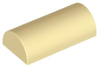 LEGO part Slope, Curved 2 x 4 Double (Undetermined Type) 6192u