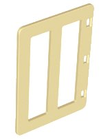 LEGO onderdeel Duplo Door / Window Pane 1 x 4 x 4 with 2 Panes 65111