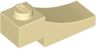 LEGO part Brick Curved, 3 x 1 with 1/3 Inverted Cutout 70681