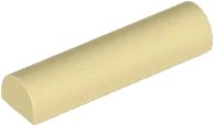 Pente, Courbé 1 x 4 x 2/3 Double en beige, numéro de pièce LEGO 79756