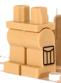 LEGO part Hips and Legs with Cargo Pockets Side Pattern 970c00pb0053