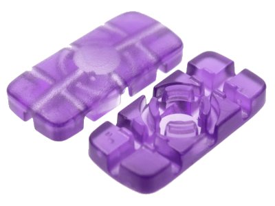 LEGO part Clikits, Icon Rectangle 3L with Hole (51036)