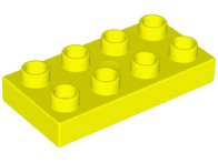 LEGO part Duplo, Plate 2 x 4 x 1/2 (Thick) 40666