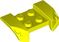 LEGO part Vehicle, Mudguard 2 x 4 with Headlights Overhang 44674