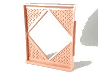 LEGO onderdeel Scala Wall, Diamond Shaped Window 8 x 2 x 8 6904