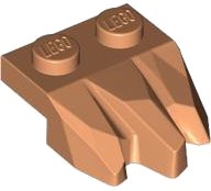 LEGO part Placa, Modificada 1 x 2 con 3 Garras/Dedos de Roca 27261