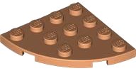 LEGO part Placa, Esquina Redondeada 4 x 4 30565