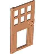 LEGO onderdeel Door 1 x 4 x 6 with 6 Panes, Stud Handle, and Hole for Pet Flap 79730
