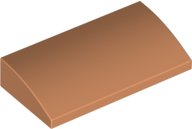 LEGO onderdeel Slope, Curved 2 x 4 x 2/3 with Bottom Tubes 88930