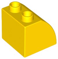 LEGO part Duplo, Steen 2 x 2 x 1 1/2 Schräge Curved 11170