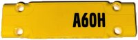 LEGO part Technic, Panel Plate 3 x 11 x 1 with Black 'A60H' Pattern Model Right Side (Sticker) - Set 42114 15458pb053R