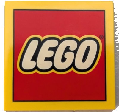 LEGO part Tile 4 x 4 with LEGO Logo Pattern (1751pb015)