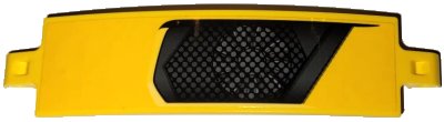 LEGO part Technic, Panel Curved 3 x 13 with Fan and Black Grille Pattern Model Left Side (Sticker) - Set 42114 (18944pb023L)