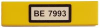 LEGO part Tile 1 x 4 with 'BE 7993' Pattern (Sticker) - Set 7993 2431pb0085
