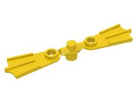Minifigur Schuhwerk Flossen, 2 auf Rahmen in gelb, LEGO Teilenummer 2599sprue