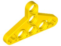 Technic, Hefarm, Gewijzigd Driehoek Dun 3 x 5 met Volledige Steunen, LEGO onderdeelnummer 2905
