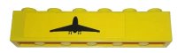 LEGO onderdeel Brick 1 x 6 with Black Airplane Pattern Model Left Side (Sticker) - Set 7891 3009pb124l