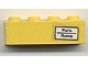 LEGO part Brick 1 x 4 with 'Paris - Roma' Pattern (Sticker) - Set 7710/7818 (3010pb122)