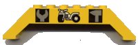 LEGO part Schräge 45 10 x 2 x 2 Doppia con Motivo Attrezzi e Motocicletta 30180pb02