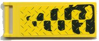 LEGO part Flag 7 x 3 with Bar Handle with Tire Tracks Pattern (Sticker) - Set 6617 30292pb004