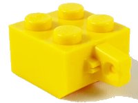 LEGO onderdeel Hinge Brick 2 x 2 Locking with 1 Finger Vertical without Axle Hole 30389a