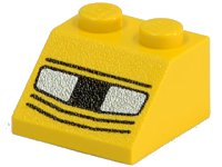 LEGO part Pente 45 2 x 2 avec Motif Phares 3039pb012